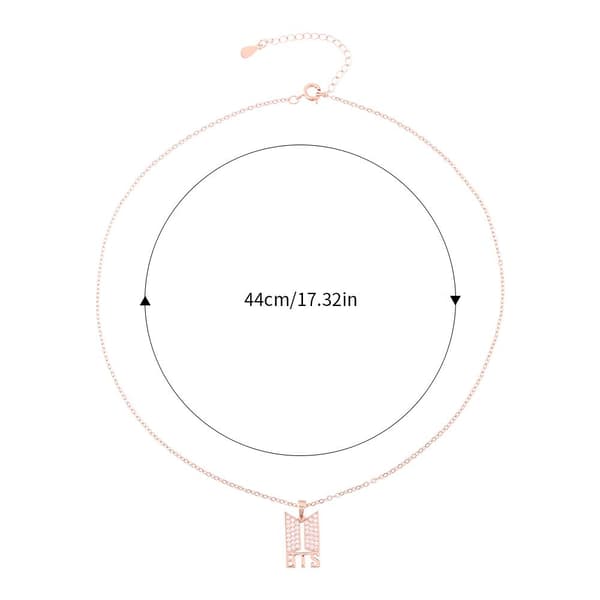 Hallyu Kpop 18k kullattu BTS-riipus kaulakoru_ma silver