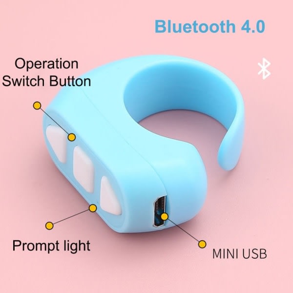 Mobiltelefon Bluetooth fjärrkontroll MÖRKGRÖN