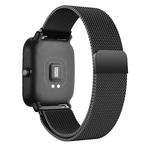 Magneettinen ranneke Amazfit GTS/4/2/2e/GTS2 Mini/3/GTR 4/3/2/47mm 20mm 22mm metalliverkko Smartwatch Mesh Amazfit Bip 5 -hihna Hopea 20mm