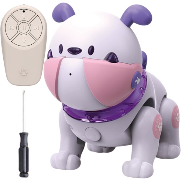 Interaktiv Syngende Robothund, Smart Leke for Jenter og Gutter, Kognitiv Ferdighetsutvikling Purple