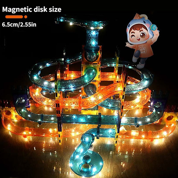 Färg Fönster Magnetisk Ljus Kulbana Staplad Trä Utbytbar Tredimensionell Magnetisk Del Barn Splitsning Byggklossleksak A Set
