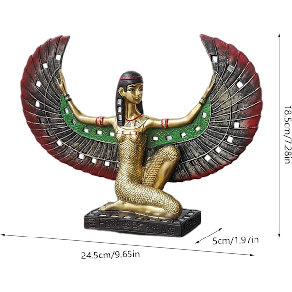 Egyptisk farao statue sett | Mumie og sfinx skulpturer | Mytologi inspirerte ornament | Unik hjemmedekor samling | Sfinxfigurer b