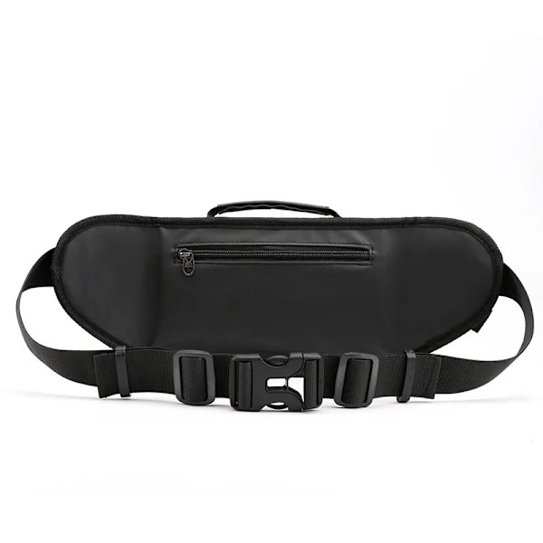 Stöldskyddsbälte för män, tättslutande midjeväska, multifunktionell höftrumpa, reflexremsa, axelväska, herr nylon Fanny Chest Pack Grey