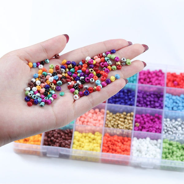 14400 kpl 3 mm lasipalloja DIY-rannekoruihin ja koruihin