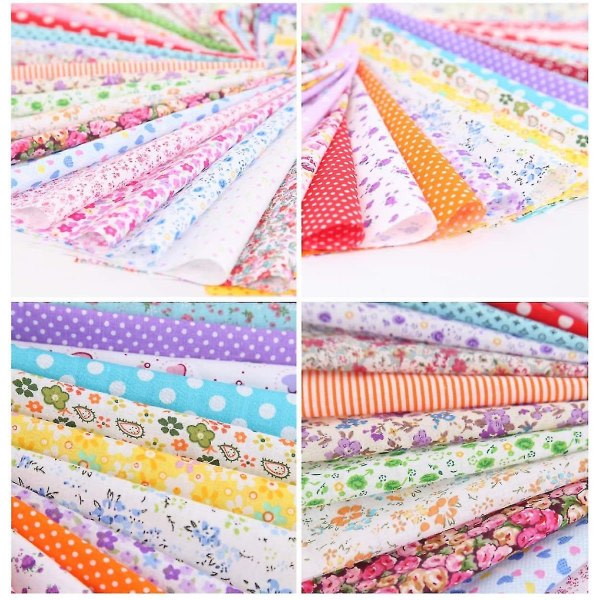 50 stk bomullsstoffer Stoffpakke Patchwork bomullsstoffer 25cmx25cm--