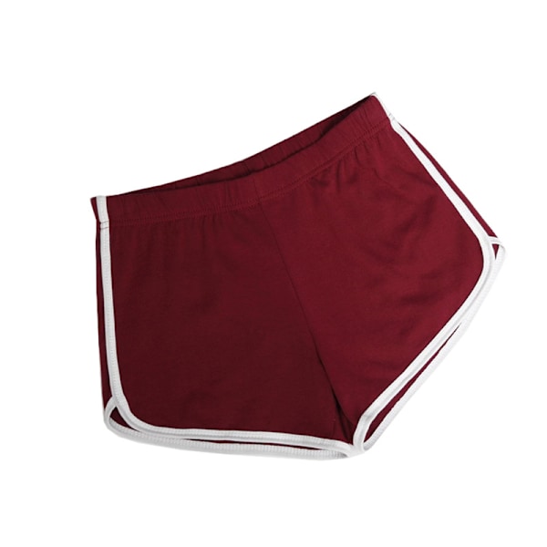 2023 1-pak Bomulds Sportsshorts Yoga Danse-shorts Sommer Træningsshorts, - Rød Red Red M