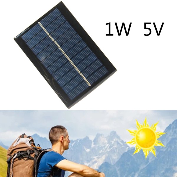 SQBB 1 Watt 5 Volt Solpanel Högeffektiv modul PV Power Flexibel Solpanel Power