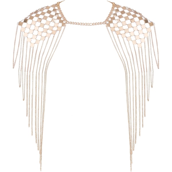 Sele Body Chain Link Epaulet Axelkedja Halsband StylE3