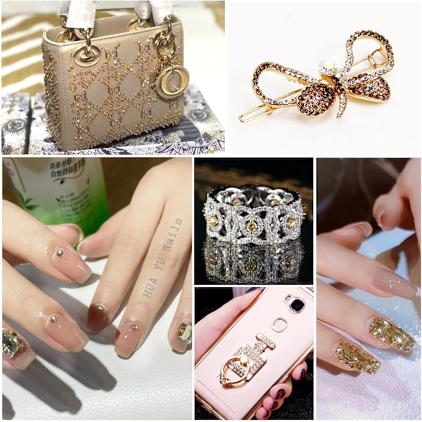 14400 stk Guld Flatback Rhinestones til DIY Håndværk, Gylden Skygge, SS10, 2,7-2,9 mm Golden Shadow SS10/14400pcs