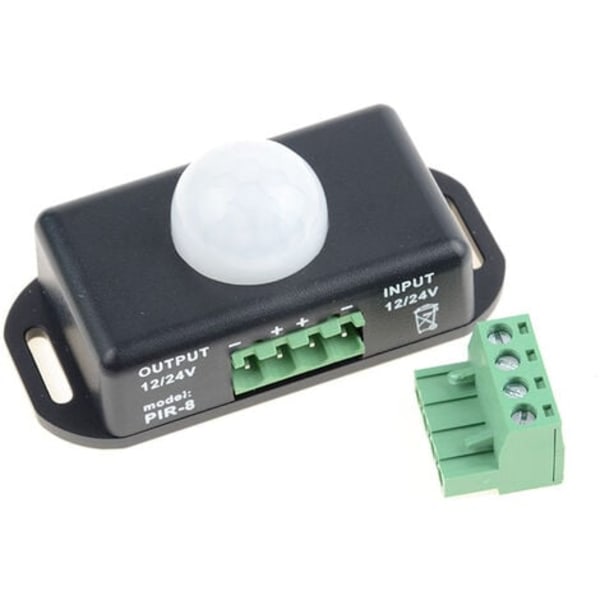 DC 12V LED Infrarød Bevægelsessensor Bevægelsesdetektor Pir Bevægelsessensor Til LED Strip/Pære 12V 8A，Fonepro