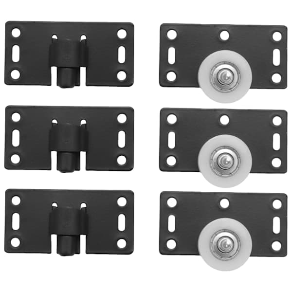 4 set Sliding Door Rollers Wheels for Cabinet Wardrobe Smooth & Silent Nylon Wheels—Max