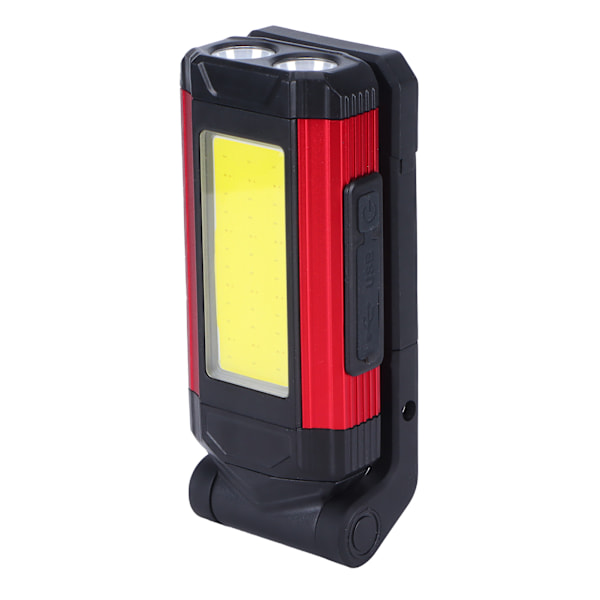 Multifunksjonell arbeidslampe, oppladbar COB magnetisk arbeidslampe inspeksjonslampe USB-lading
