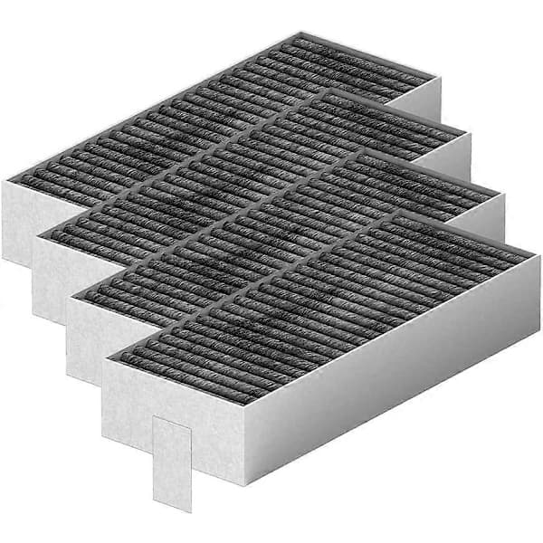 4-pack kolfilter för köksfläkt Bosch Siemens Neff Gaggenau Constructa Recirkulation 193 x 75 x 35 mm