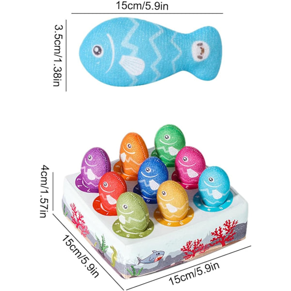 Esikoulukalastuspeli | Pehmeä kalastuslelu ja ergonomisesti suunniteltu väriyhdistyslautapeli lapsille