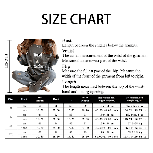 Höst 2-delars pyjamas set kvinnor tunna sexiga sovkläder härlig hem kostym 2023 rund hals flickor sömn långärmad pyjamas stil 8 2XL