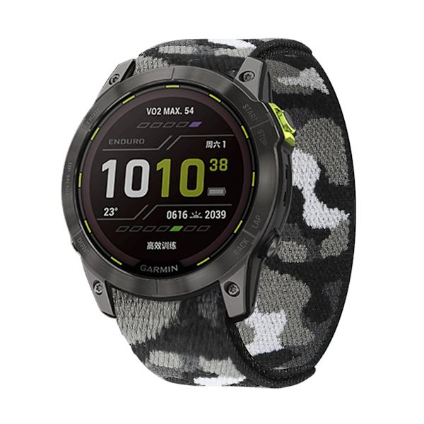 26 mm 22 mm Officiel Nylon til Garmin Enduro 2/Fenix ​​6X 6 Pro 5X 5 Plus 7X 7/Epix Gen 2 Ultralet Smart Watch Rem Armbånd A 26mm Fenix 7X-3HR