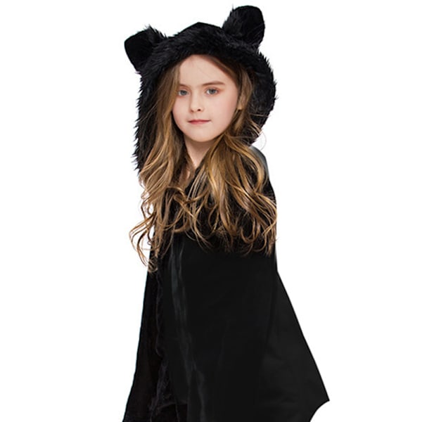 Lasten fleece-lepakkopuku Barn Fuzzy Flying Bat Costume pumpa Children 120 Children 120