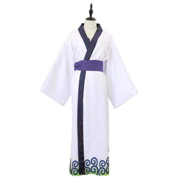 Anime Roronoa Zoro Kostume Wano Kuni Land Kimono Robe Heldragt Outfits Halloween Karneval Dragt _ai_p Kun paryk L SQBB