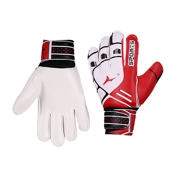Fodboldmålmandshandsker professionelt fingerbeskyttelsesudstyr skridsikre træningshandsker r red adult size 9
