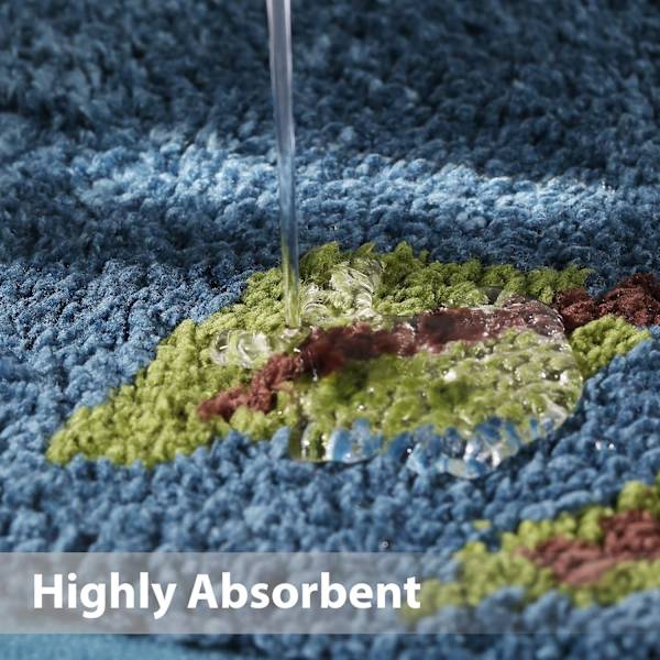 Bademåtte, bademåtte, superblød mikrofiber, superabsorberende