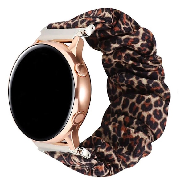 Elastinen nylon Samsung Galaxy Watch 4 40mm 44mm rannekkeet Scrunchies rannekkeet Samsung Galaxy Watch4 Classic 42/46mm Leopard galaxy watch4