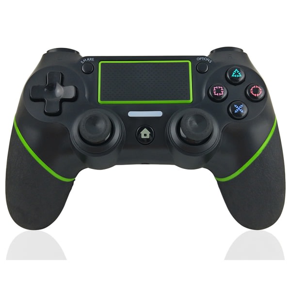 CQBB PS4 Controller Trådlös Controller Gamepad med Dual Vibration och 3,5 mm Jack-mörkgrön