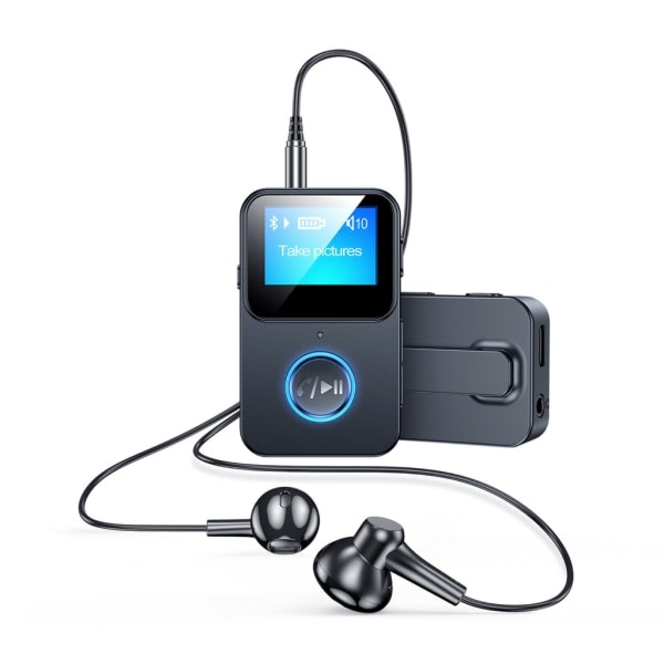 Ny Bluetooth kompatibel 5.0 Audio Receiver Adapter MP3-spelare med skärmstöd Fjärrkontrollfotografering