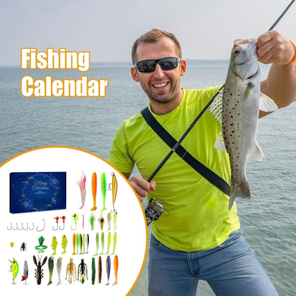 Fiskedags-Adventskalender 2024 - 24-dagers juletelling for far og bestefar 781A