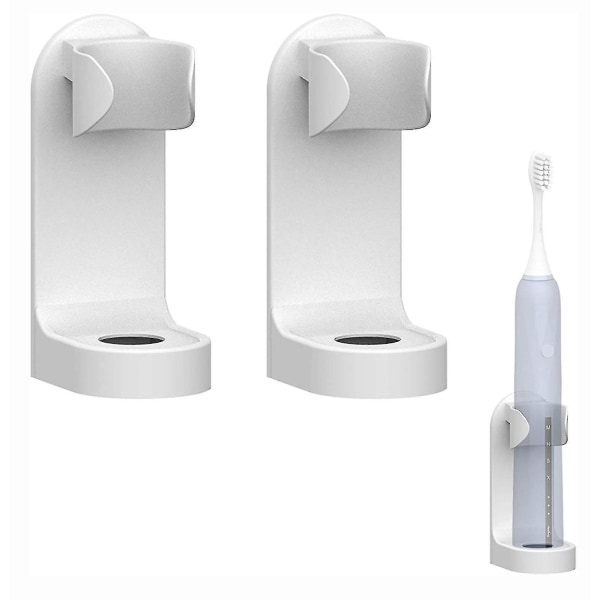 2 delar självhäftande väggmonterad elektrisk tandborsthållare