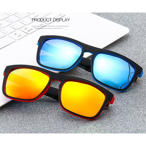 Polariserede solbriller BLUE BLACK-GREY