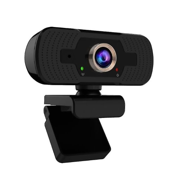 Webbkamera med inbyggd mikrofon USB pc bärbar bärbar webbkamera med cover för livestream videosamtal spel på--