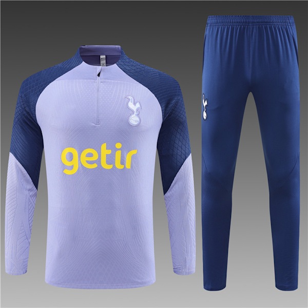 23-24 ny sesong Tottenham voksen / barn lang jersey drakt lilla purple M