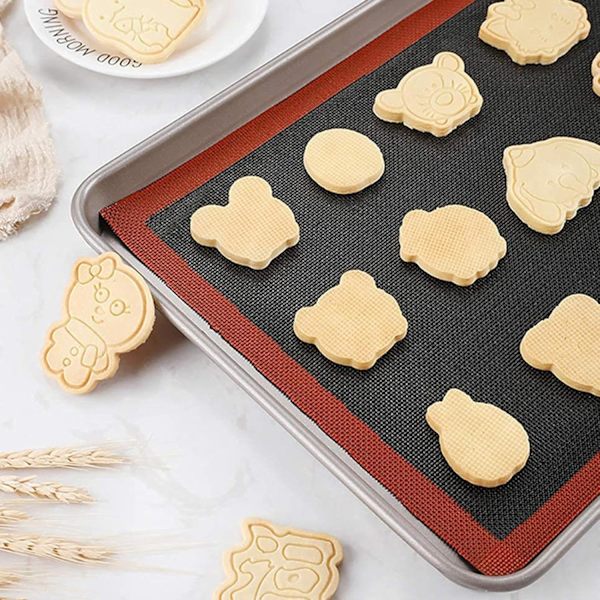 Silikon Bagemåtte, Genanvendelig Bageplade til Brød, Kager og Cookies Right angle 40*30