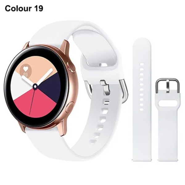 20 mm 22 mm silikoninen ranneke Samsung Galaxy Watch Active 2 Watch 3 4 5 6 45 mm 42 mm 47 mm Gear S3:lle Amazfit bip Color 19:lle galaxy 42mm