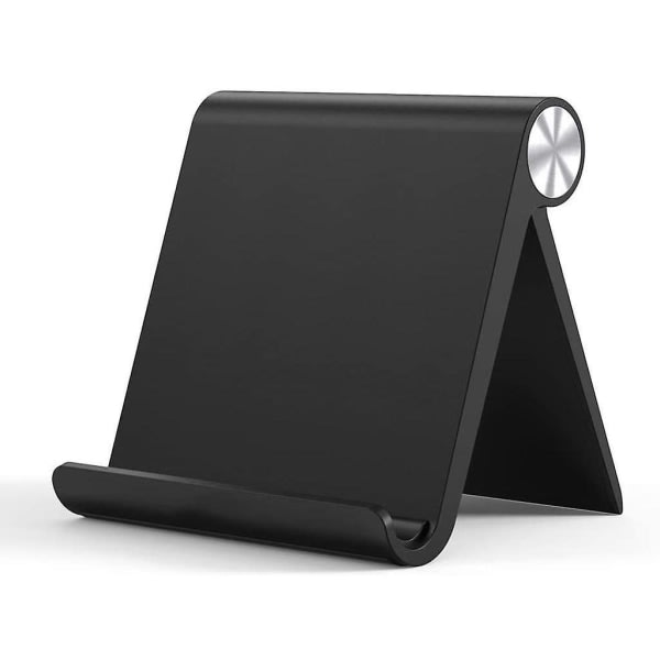 Home Tablet Stand Telefonhållare kompatibel upp till 10 tum (svart)