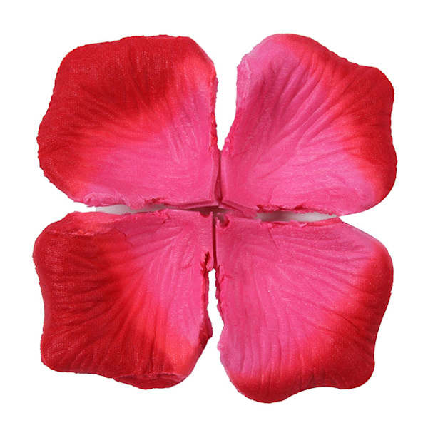 1200 st/12 påsar attraktiva konstgjorda rosenblad bred applikation non-woven tyg realistiska DIY falska blomblad för bröllop Jikaix Mörkröd Dark Red