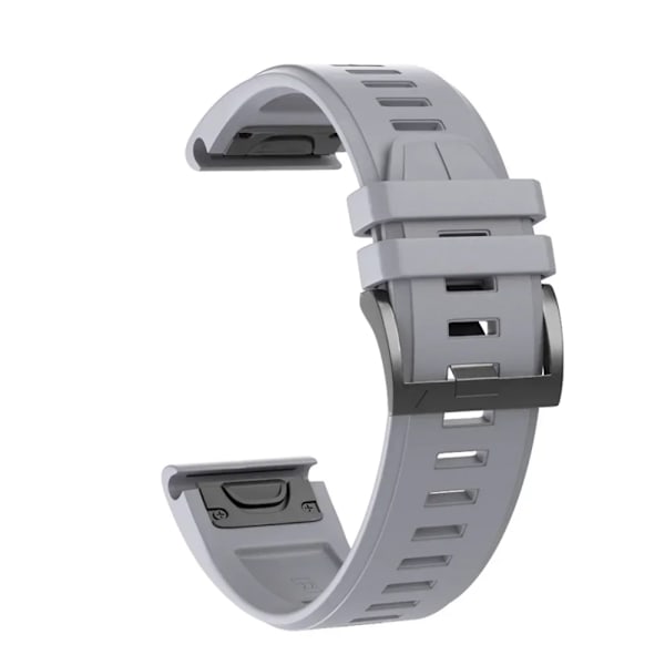 22 mm 26 mm silikonrem för Garmin Fenix ​​7X 7 Pro Solar/6X 6 Sapphire 5 5X Plus 3 3HR/Epix QuickFit WatchBand 1:1 Officiellt band style2 Grå style2 Gray QuickFit 26mm