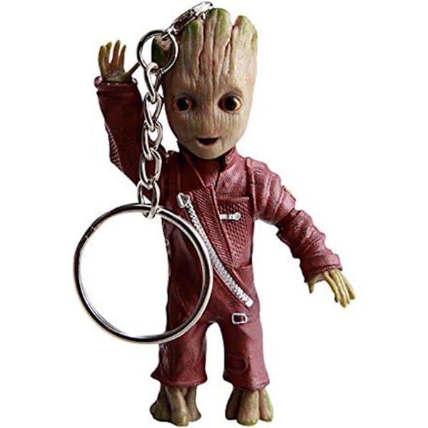 Baby Groot nøkkelring - klassisk film actionfigur - perfekt som en gave