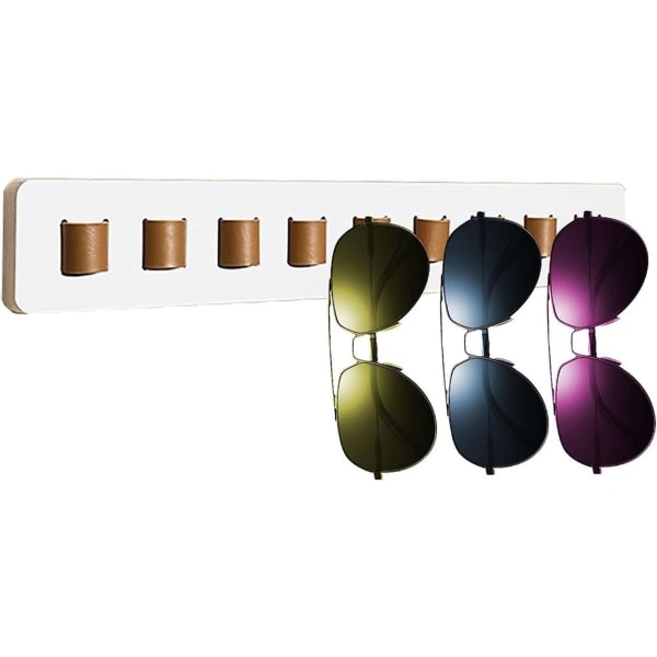 Förvaringsställ för solglasögon i trä Hängande platsbesparande solglasögonhylla för hembildsfärg
