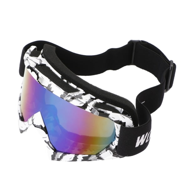 SQBB Ridglasögon CS goggles motorcykelglasögon för cykelglasögon skidglasögon Svart och vit ram