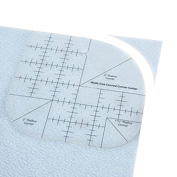 Luovasti Kaareva Kulmanleikkaaja - Akryyliompelumalli DIY-ompeluun Clear