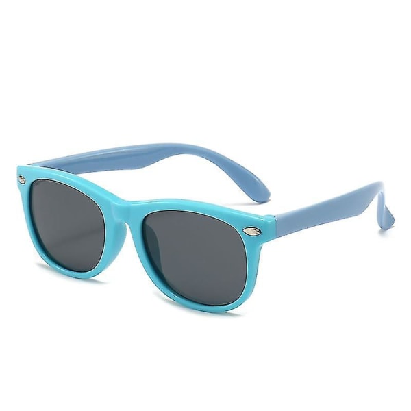 Barnsolglasögon Flexibla polariserade nyanser Solglasögon oförstörbar silikonbåge & Atc-lins