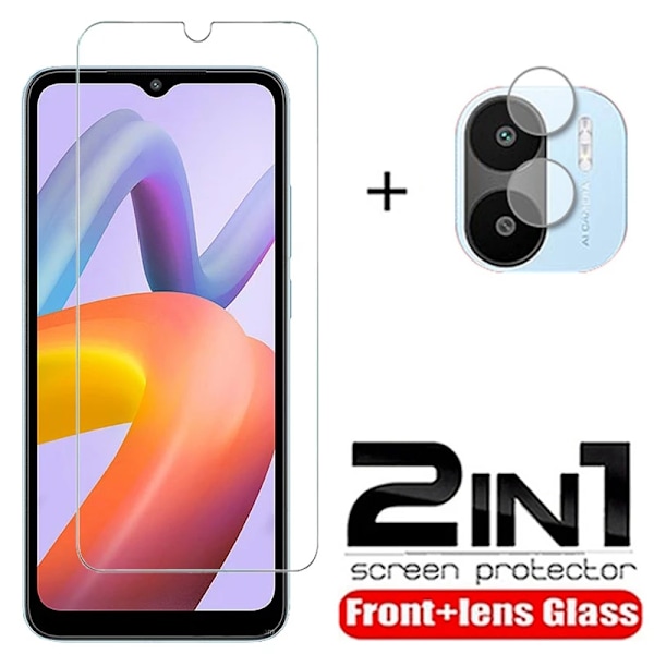 2 stk hærdet glas til Redmi A1 Plus skærmbeskyttelse