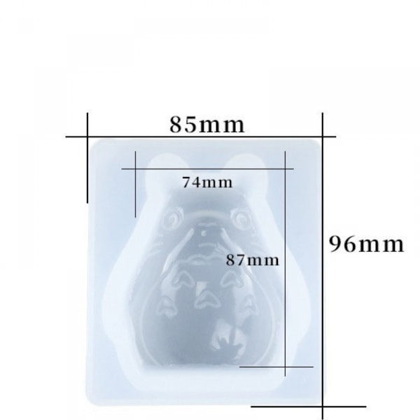 3D silikone lysform, bruges til at lave lys, kage Ch