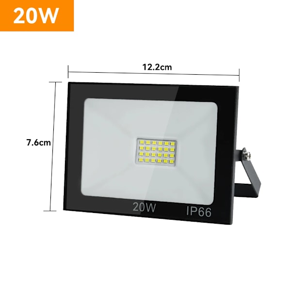 LED-ulkovalaisin 100W 50W 30W 20W 10W 220V Vedenkestävä IP66 Heijastin Ulkovalaisin Lamppu 6500K LED Ulkotila Spotti Ulkovalaistus 3000K