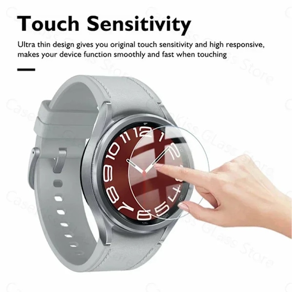 Härdat glas skärmskydd för Samsung Galaxy Watch6 5 4 40/44Mm, 1 st 15 mm