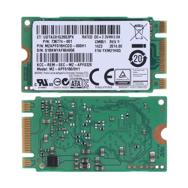 CQBB SSD 2242 M.2 SATA Protocol 16GB intern Solid State Drive Industriell dator