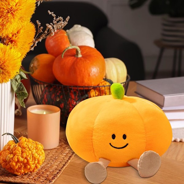 Halloween-kurpitsa Pehmolelu, 24cm Täytetty Eläin, Taittuva Hattu Devil Tyyny (Kurpitsa) PUMPKIN