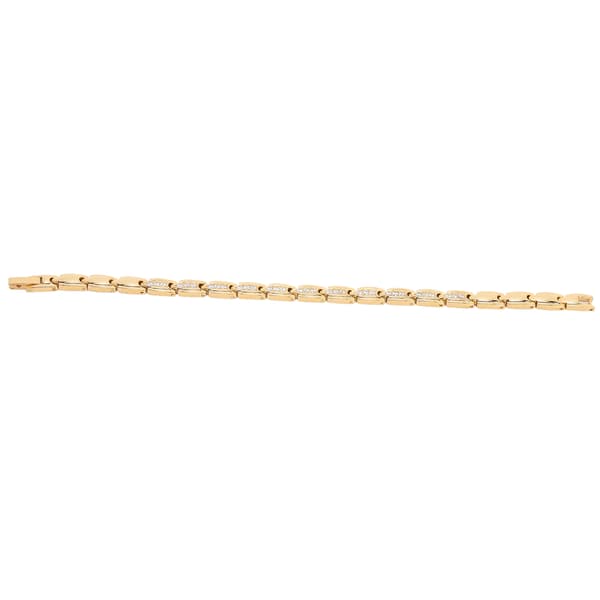 Magnetarmbånd for smertelindring i rustfritt stål Magnetisk terapiarmbånd Helsebringende gull