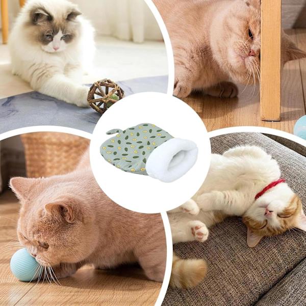 Blød Katteseng Hule Sovepose | Varmt Halvlukket Dyresofa til Katte & Små Hunde 26 x W 20 x H 20 cm